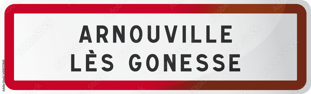 Panneau d'entrée de Arnouville Panneau d'entrée de Arnouville