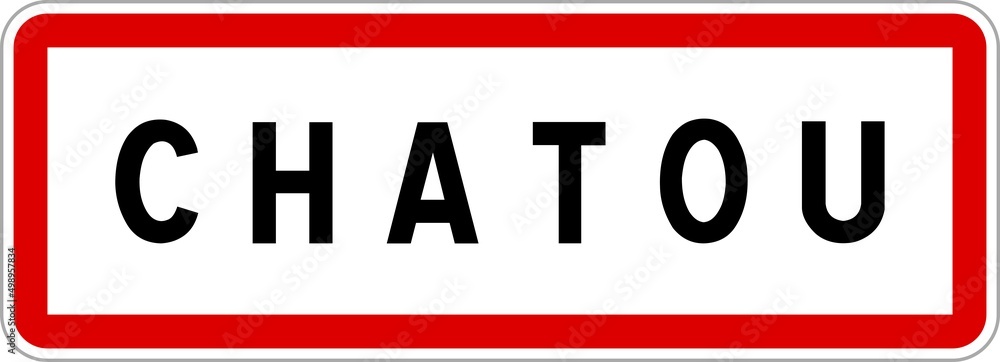 Panneau d'entrée de Chatou Panneau d'entrée de Chatou