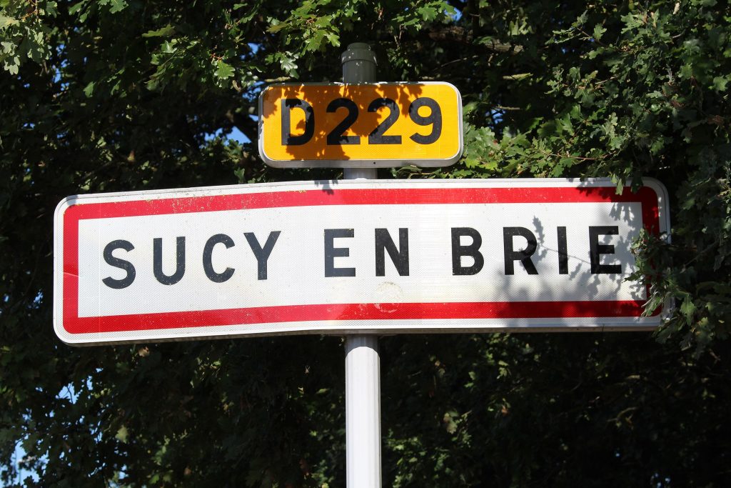 Panneau d'entrée de Souzy-la-Briche Panneau d'entrée de Souzy-la-Briche