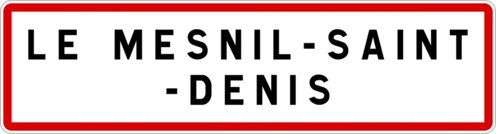 Panneau d'entrée de Le Mesnil-Saint-Denis Panneau d'entrée de Le Mesnil-Saint-Denis