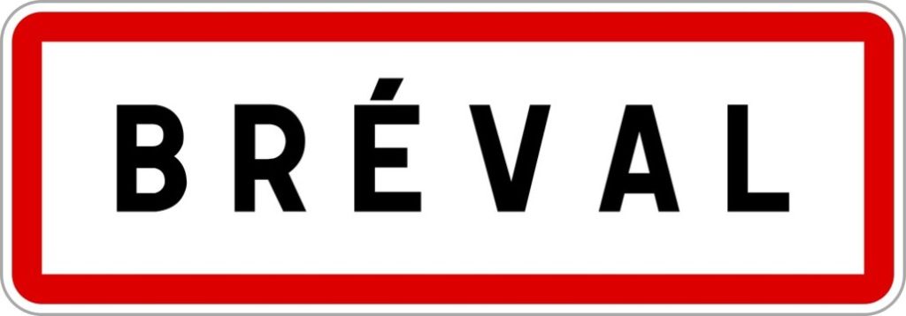 Panneau d'entrée de Bréval