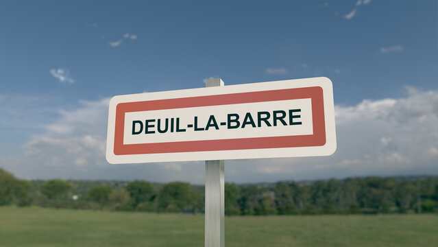 Panneau d'entrée de Deuil-la-Barre Panneau d'entrée de Deuil-la-Barre