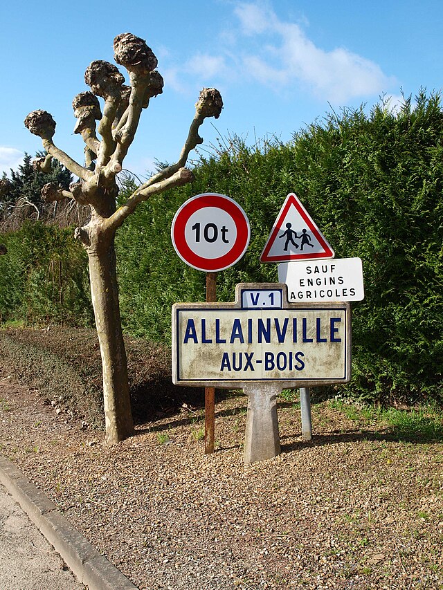 Panneau d'entrée de Allainville Panneau d'entrée de Allainville