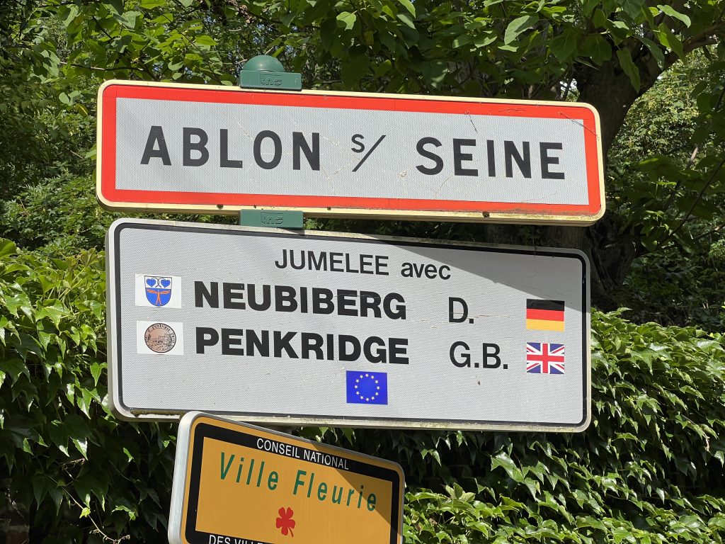 Panneau d'entrée de Ablon-sur-Seine