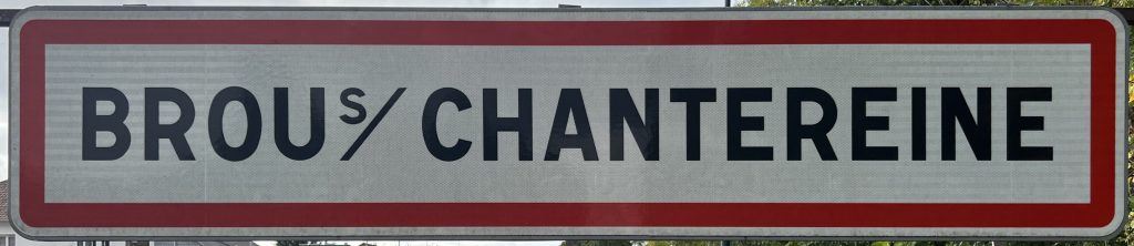 Panneau d'entrée de Brou-sur-Chantereine