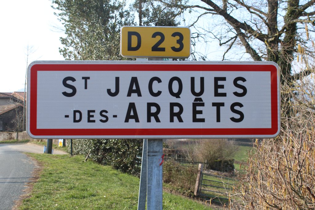Panneau d'entrée de Ville-Saint-Jacques Panneau d'entrée de Ville-Saint-Jacques
