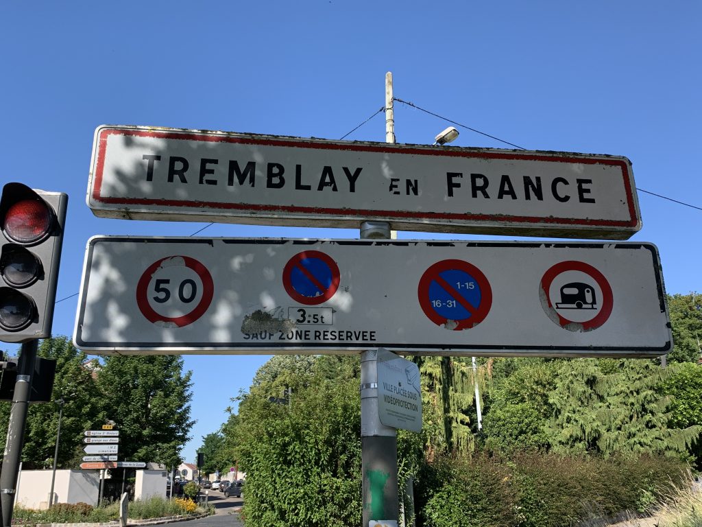 Panneau d'entrée de Tremblay-en-France Panneau d'entrée de Tremblay-en-France