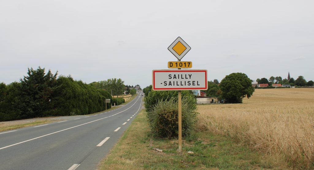 Panneau d'entrée de Sailly Panneau d'entrée de Sailly