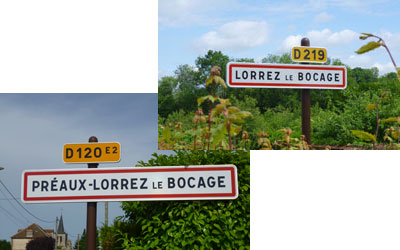 Panneau d'entrée de Lorrez-le-Bocage-Préaux Panneau d'entrée de Lorrez-le-Bocage-Préaux